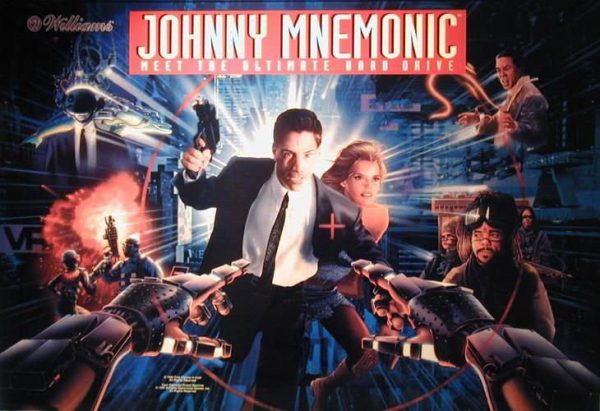 Johnny Mnemonic Pinball Machine by Williams - 1995