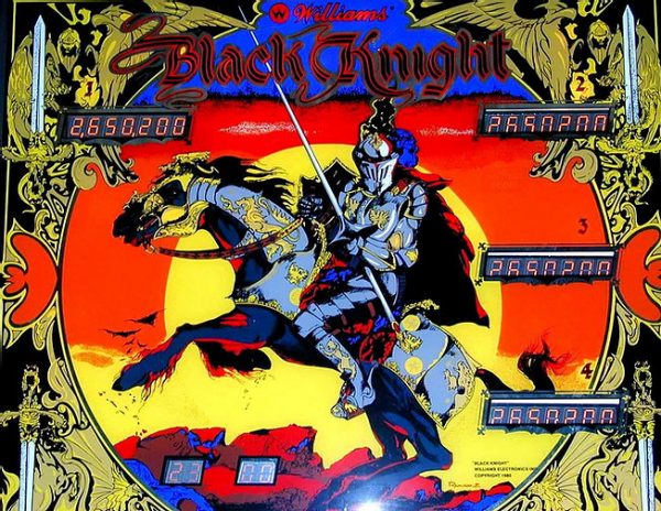 Black Knight Limited Edition Pinball Machine by Williams - 1980