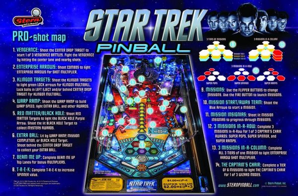 Star Trek Pro Pinball Machine by Stern - 2013 - Image 4
