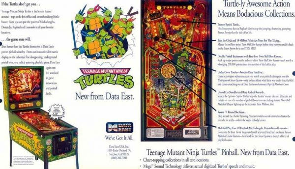 Teenage Mutant Ninja Turtles Pinball Machine by Data East - 1991 - Image 3